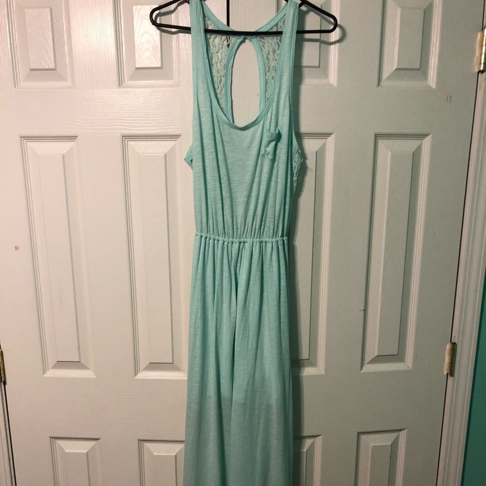 Long blue dress